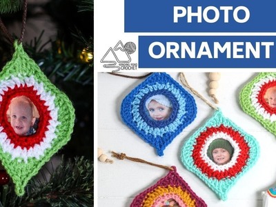 CROCHET Ornament with Photo: Fun Christmas Crochet Project By Winding Road Crochet