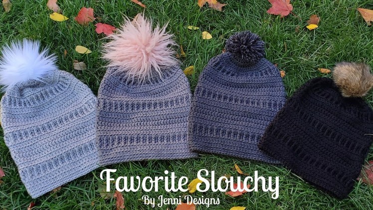 Crochet Pattern Tutorial: Favorite Slouchy Hat for Women (and teens)