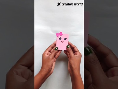 DIY cute paper craft in 1 minute | Paper craft without glue #shorts #papercraft
