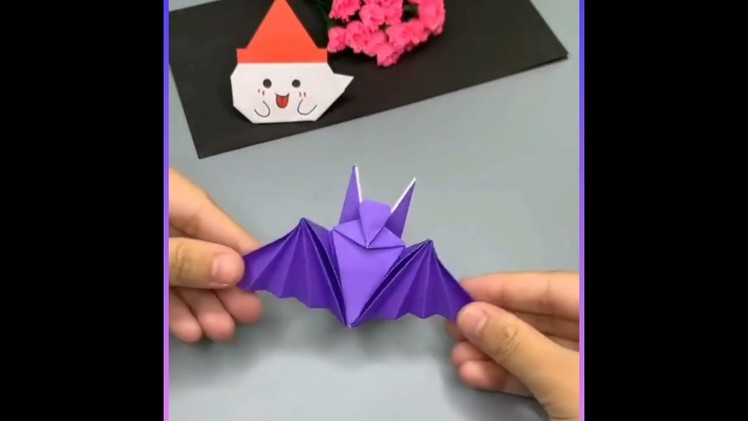 DIY origami bat ???? making tutorial || How to make bat ???? with paper || Amazing ???? origami art ideas