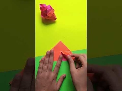 DIY origami icecream | #shorts | AMAZING CRAFTS WITH YUKTI