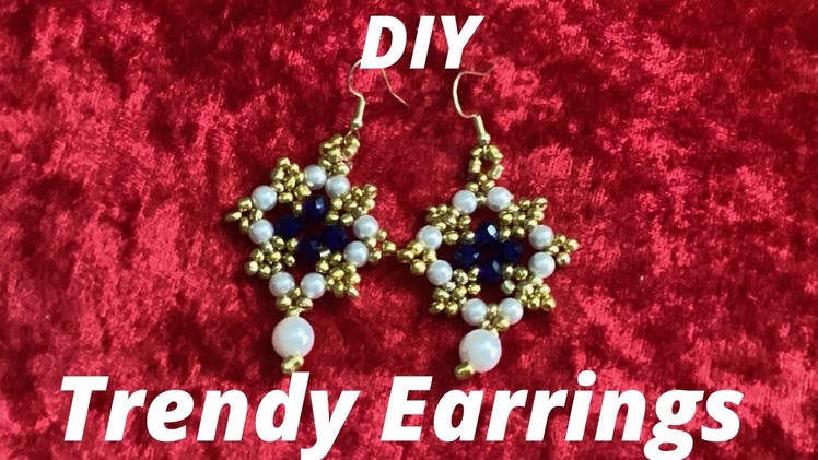 DIY Trendy earrings Making Tutorials || Beaded, Pearly Earrings || Simple & Easy || NewYou