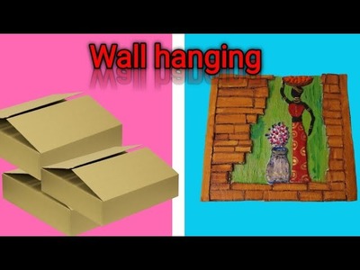 Easy Cardboard DIY| Home Decor Ideas | Wall Decor | Best out of waste | Tribal lady Mural Art.