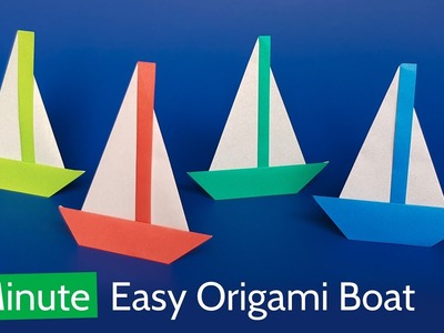 Easy Origami Boat Tutorial ⛵ How to Make a Beautiful Origami Sailboat