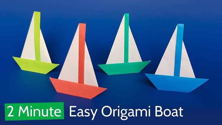 Easy Origami Boat Tutorial ⛵ How to Make a Beautiful Origami Sailboat