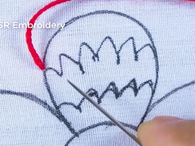 Hand Embroidery Super Easy Unique Flower Pattern Needle Work With Easy Sewing Tutorial