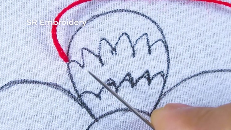 Hand Embroidery Super Easy Unique Flower Pattern Needle Work With Easy Sewing Tutorial