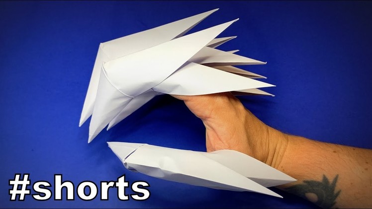 How to Make a Paper Claws | Halloween Origami Claws | Halloween Decor Ideas | Easy Origami #shorts