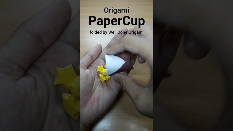 How to make Origami Paper Cup #SHORTS