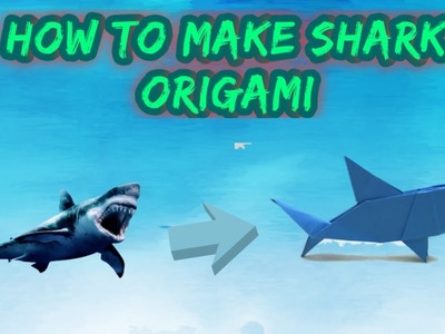 How to make shark origami with paper color | easy tutorial