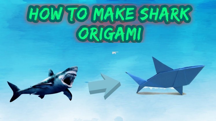 How to make shark origami with paper color | easy tutorial