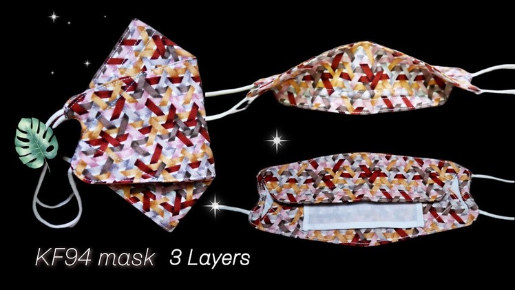 KF94 mask|????????new style 3 Layers pattern|mask making ideas|sewing tutorial|Maejam maaja
