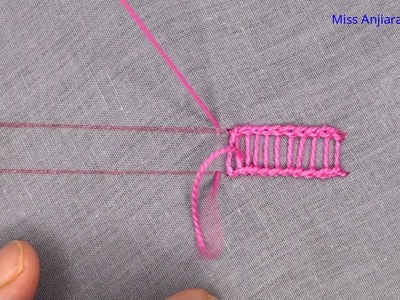 Ladder Stitch for Hand Embroidery, Ladder Stitch Tutorial, Hand Embroidery Latest Stitch