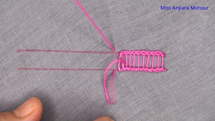 Ladder Stitch for Hand Embroidery, Ladder Stitch Tutorial, Hand Embroidery Latest Stitch