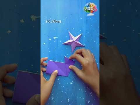 Making Christmas stars with paper craft very easily###||
