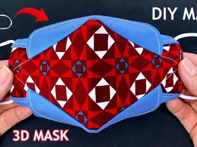 New Style Breathable 3D Mask✅ Diy 2 In 1 Face Mask Sewing Tutorial | How to Make Mask Making Ideas |
