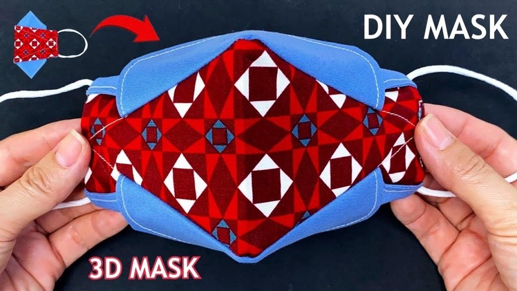 New Style Breathable 3D Mask✅ Diy 2 In 1 Face Mask Sewing Tutorial | How to Make Mask Making Ideas |