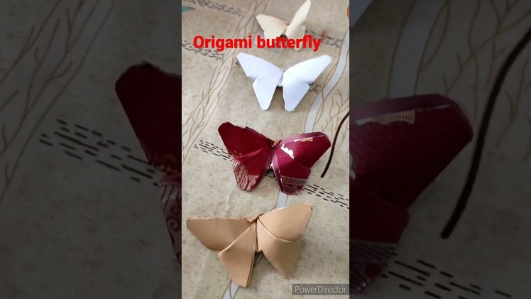 Origami butterfly making. || paper craft || primary school