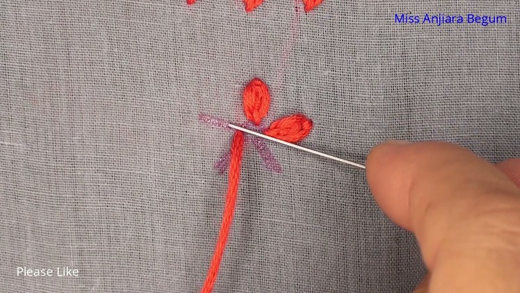 Oster Stitch Embroidery Tutorial, Hand Embroidery Oster Stitch, Basic Embroidery Stitch