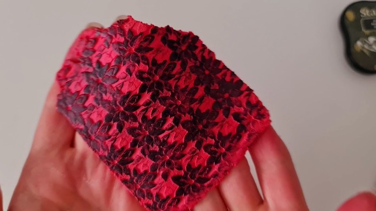 Poinsettie new texture roller. polymer clay tutorial. #shorts