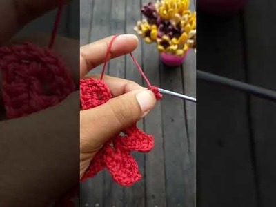 Simple Crochet Flower || Bunga Rajut Rain Lily