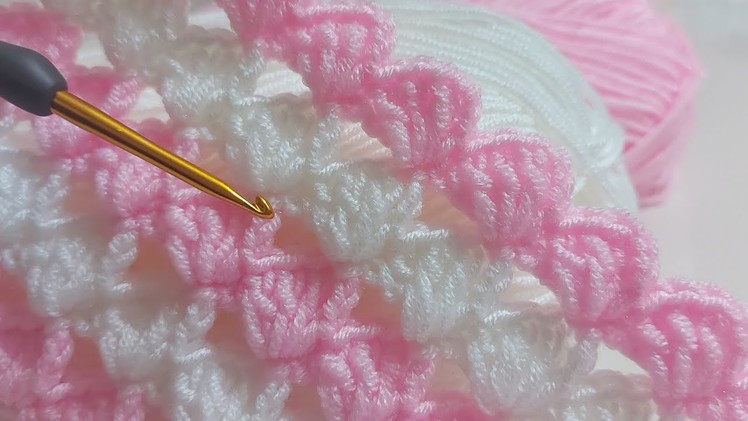 Super Easy crochet baby blanket pattern for beginners. Step by Step Crochet Knitting Blanket