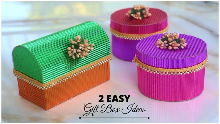 2 Easy Gift Box Ideas using Corrugated Sheets