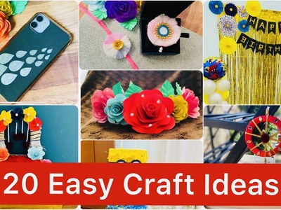 20 Craft Ideas| Diy Decorations Ideas|Craft Ideas For Kids| School Craft Ideas