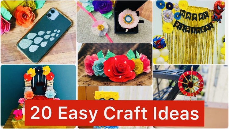 20 Craft Ideas| Diy Decorations Ideas|Craft Ideas For Kids| School Craft Ideas