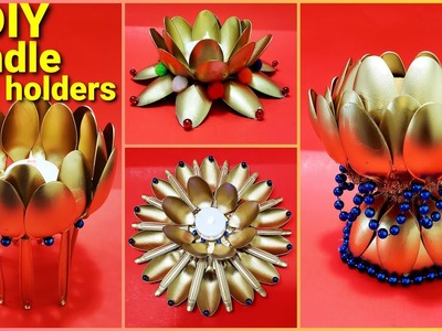 4 Type of DIY Candle Holder | DIY Candle Holder with Plastic bottle and Spoons |Namrata All In One
