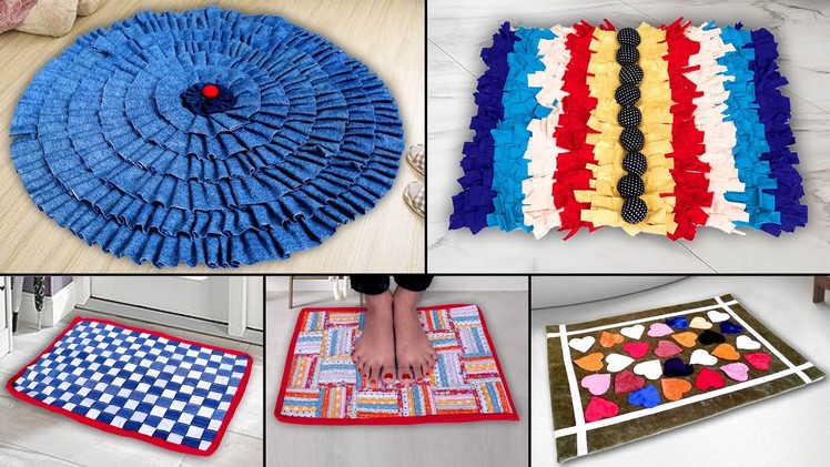 DIY ! Beautiful Doormat Making || Old Clothes Reuse Idea || Jeans Handmade Things