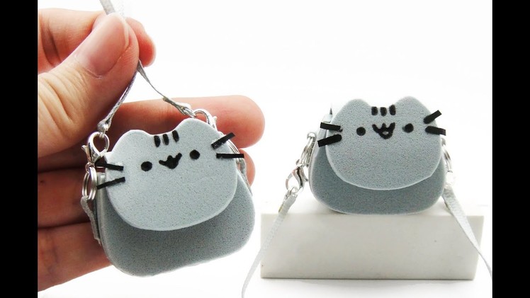 DIY Miniature Craft - Mini Pusheen Bag  #Shorts