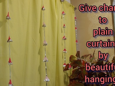 DIY: Simple and easy decoration idea | Hanging on curtain | Curtain decoration