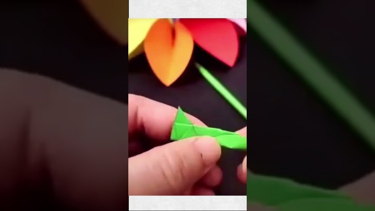 EASY PAPER CRAFT ~ Diy flower using paper #shorts