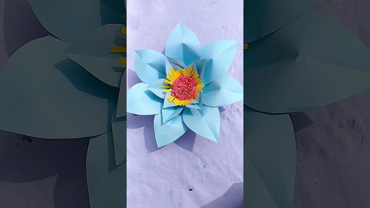 Easy paper flower#shorts#short #paperflowers #diy #craft #handmade #homedecor