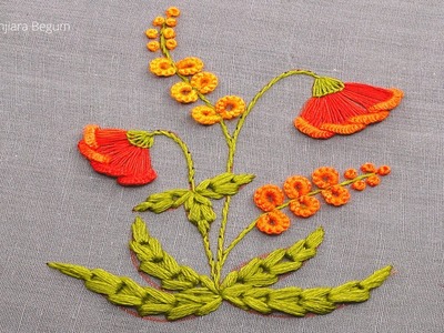 Hand Embroidery Flower Design Latest, New Designs of Hand Embroidery, Cute Flowers-513