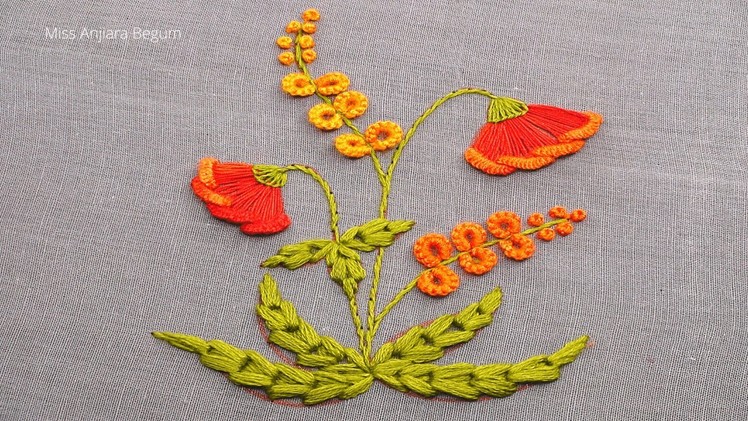 Hand Embroidery Flower Design Latest, New Designs of Hand Embroidery, Cute Flowers-513