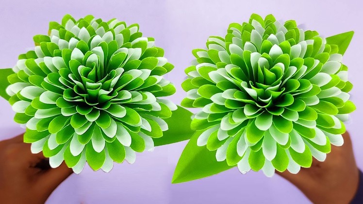 Handmade paper flowers. Simple but beautiful paper flower making for home decor. paper flowers