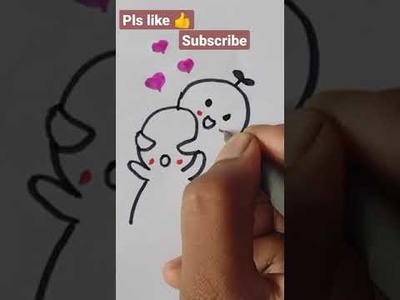 How To Draw A Super Cute Doodles | Easy Drawings #shorts #easy #drawing #paint #art #kawaii #doodle