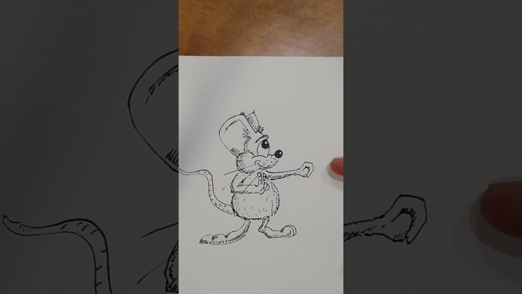 HOW TO DRAW MOUSE STEP BY STEP #shorts #art #easy #sketch #artfun