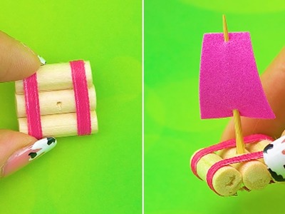 How to make Miniature Sailboat | MINIATURE IDEAS FOR DOLLHOUSE | #Shorts