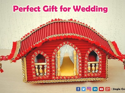 How to make Wedding Doli craft at home. DIY Wedding Palanquin making idea