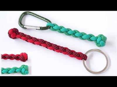 Paracord Keychain - 4 Strand Round Braid. Diamond Knot Key Fob Tutorial - How to Make – CBYS