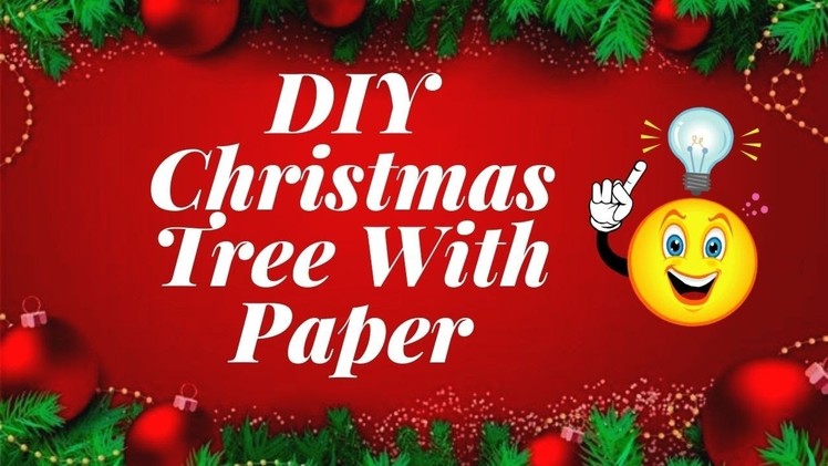 #shorts,#youtubeshorts ,How To Make Christmas Tree With Paper Christmas Decoration Ideas at Home