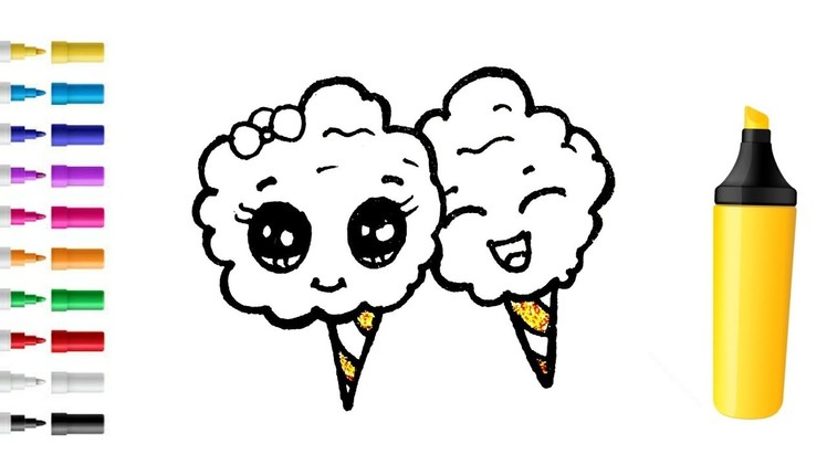 Super Easy Ice Cream Drawing, Draw cute things, Draw Easy for beginners