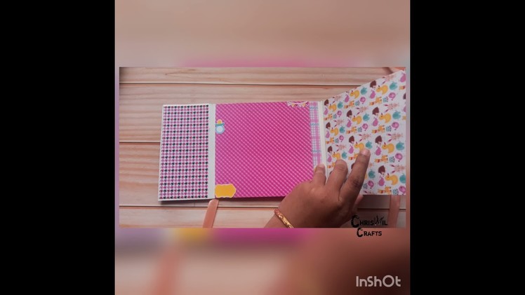 Two fold scrapbook album| Baby girl