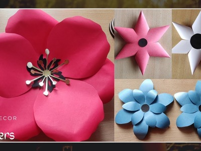 Wall Decor Ideas.Flower Wall Decorations. Beautiful Flower Decor. Flower Craft DIY Crafts #paper12