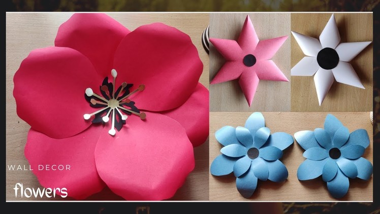 Wall Decor Ideas.Flower Wall Decorations. Beautiful Flower Decor. Flower Craft DIY Crafts #paper12