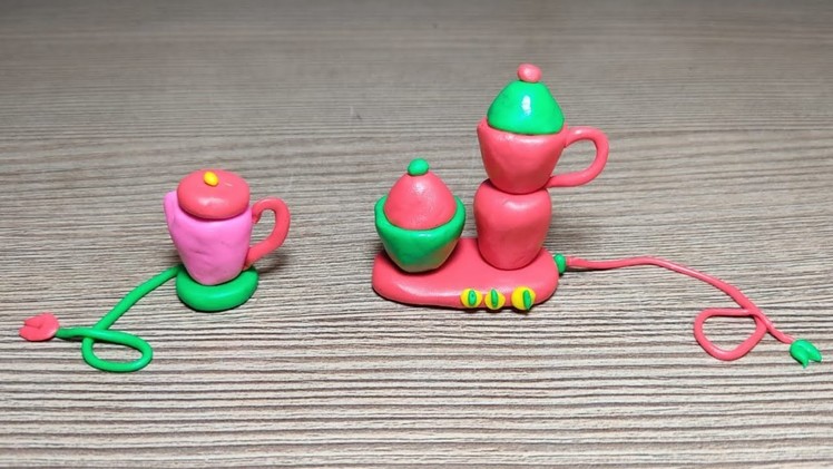 Amazing technique make mini mixer grinder & coffee maker with polymer clay