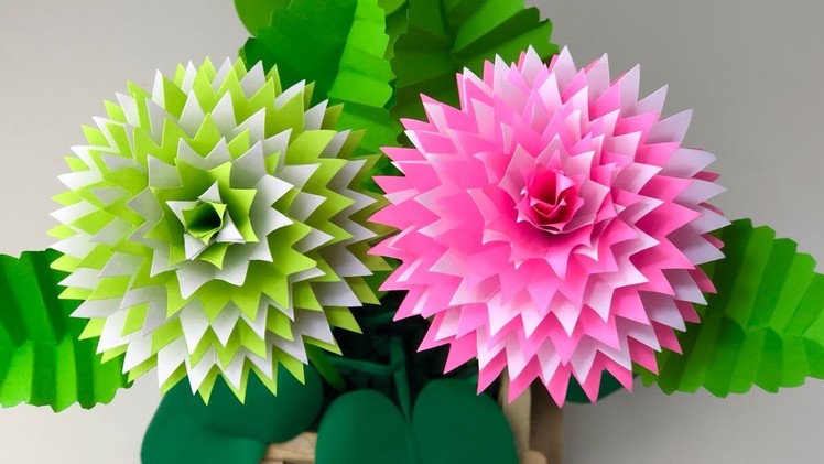Beautiful Paper Crafts For School | Paper Flowers | Home Decor | Paper Craft | Paper Flower Making